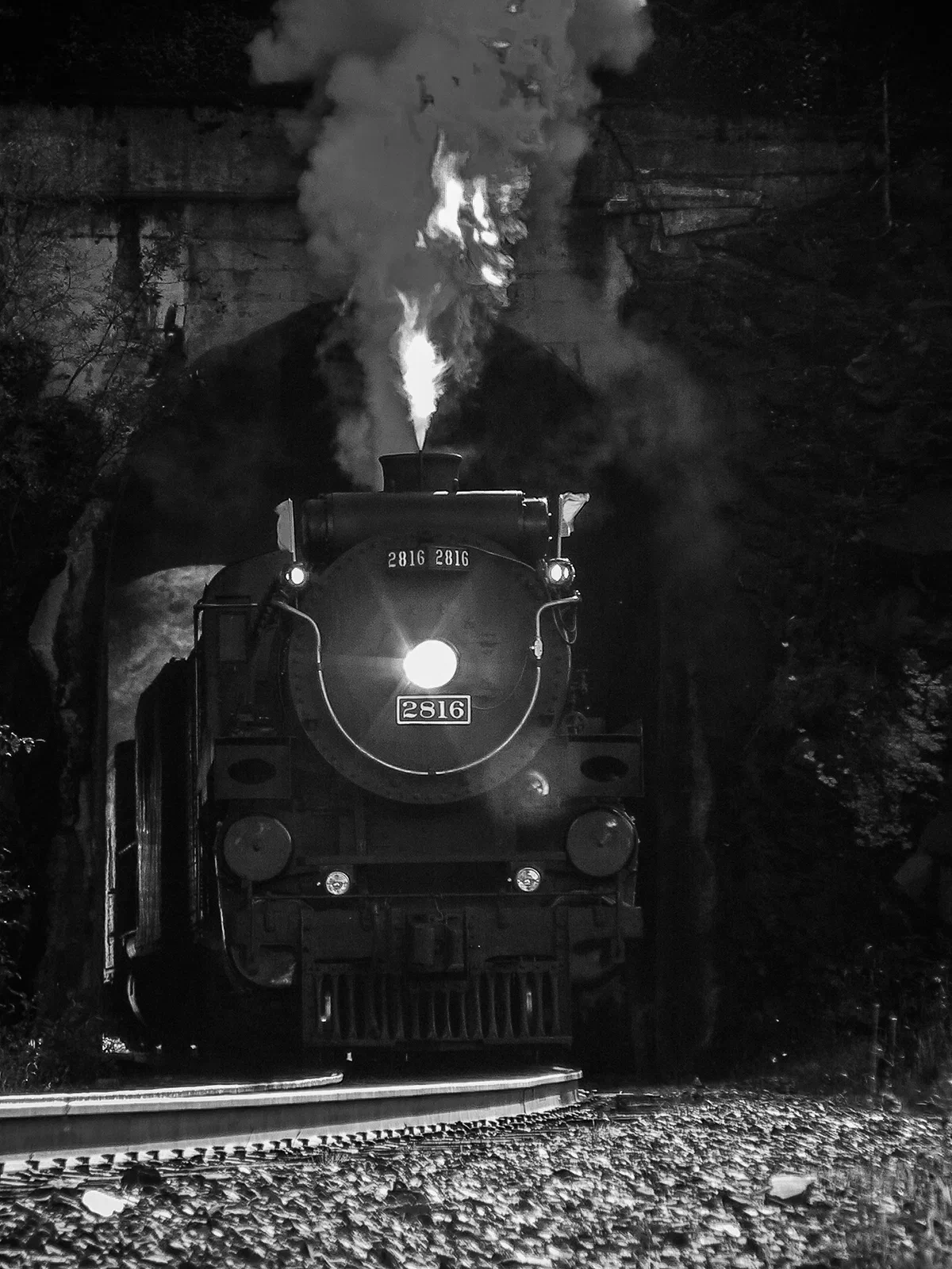 CP 2816 exists Mt. Stephen Tunnel