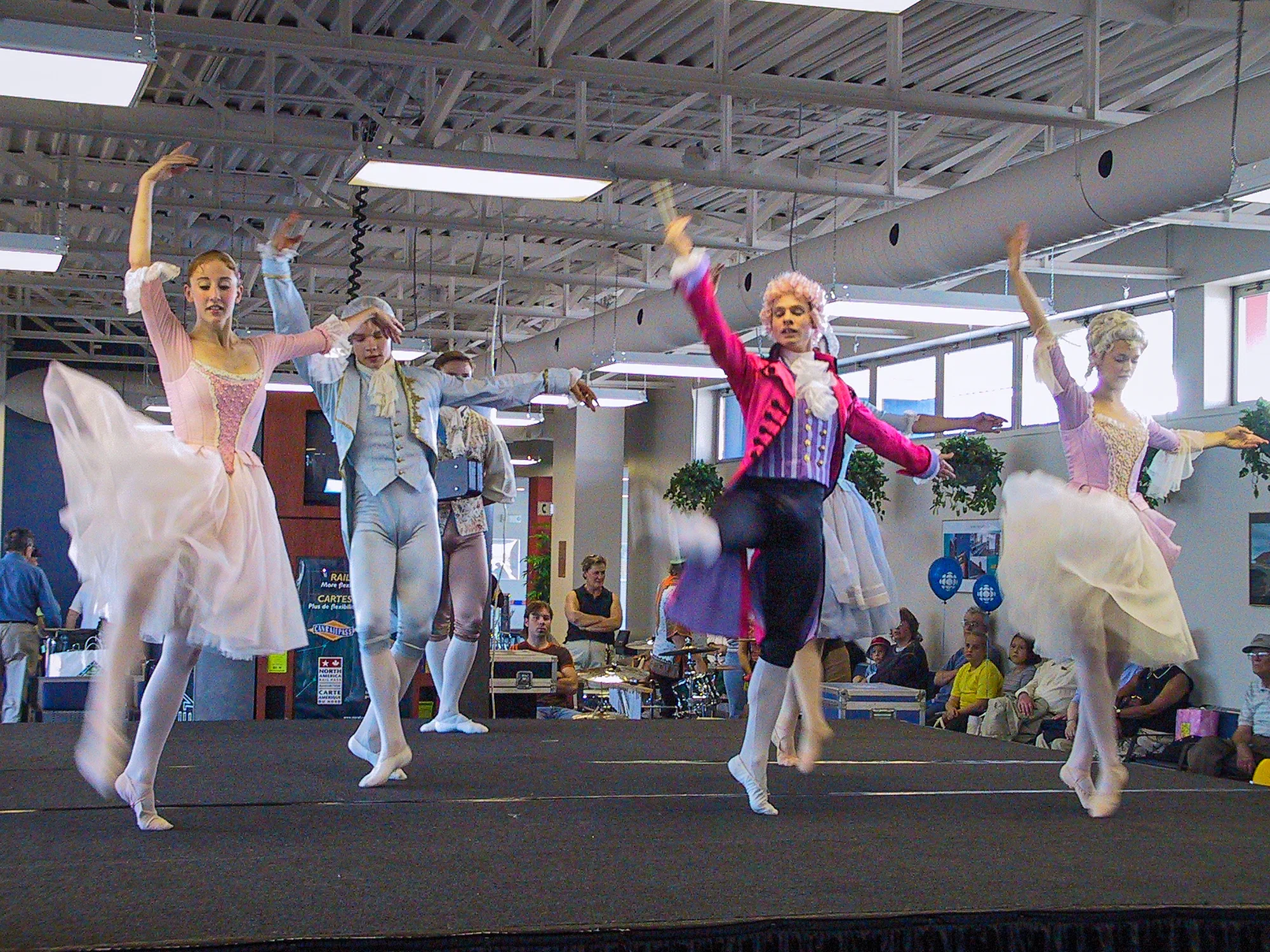 Ballet in the Moncton VIA Rail station