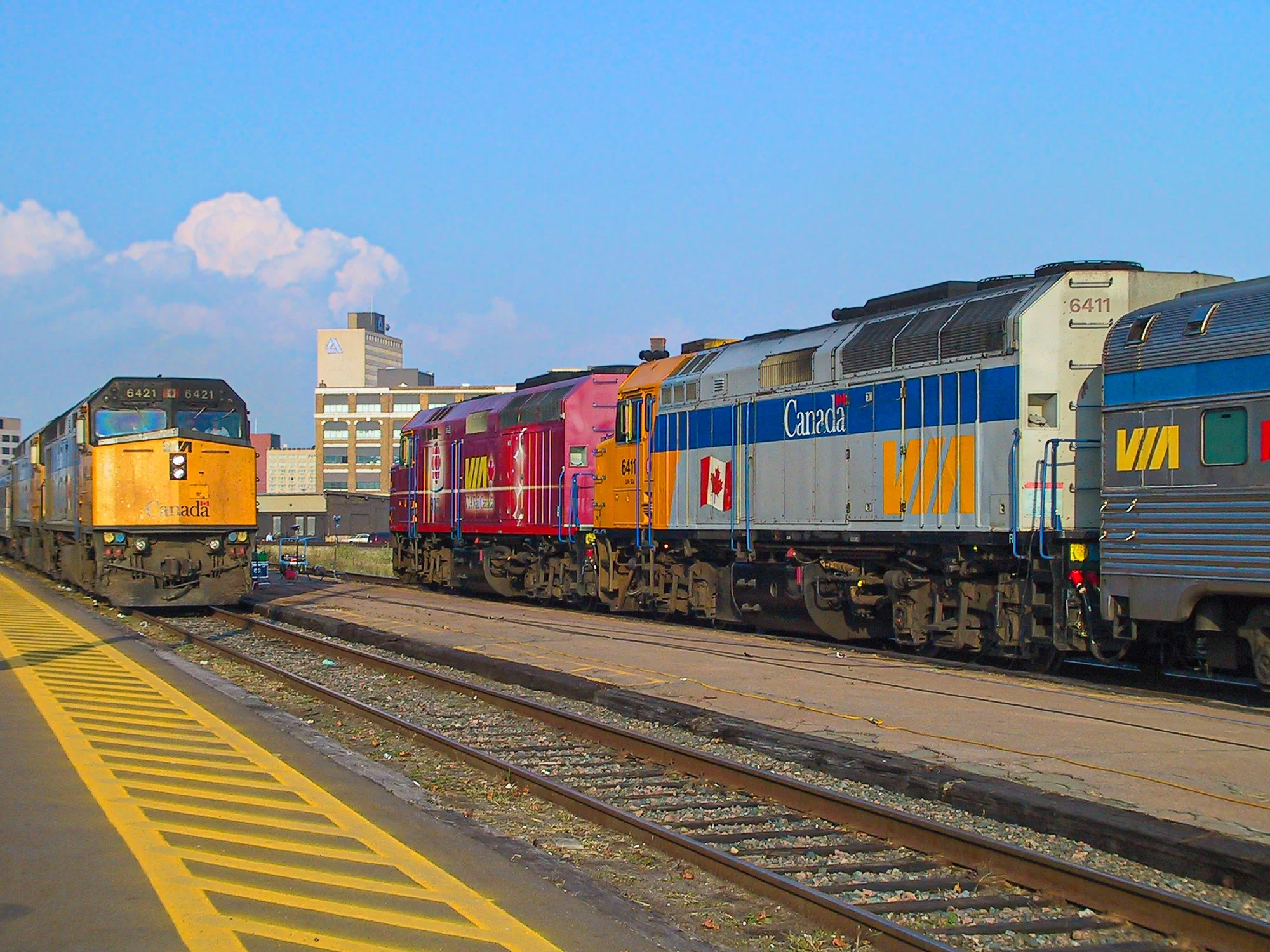 CBC TV 50th Anniversary VIA Rail train meets The Ocean
