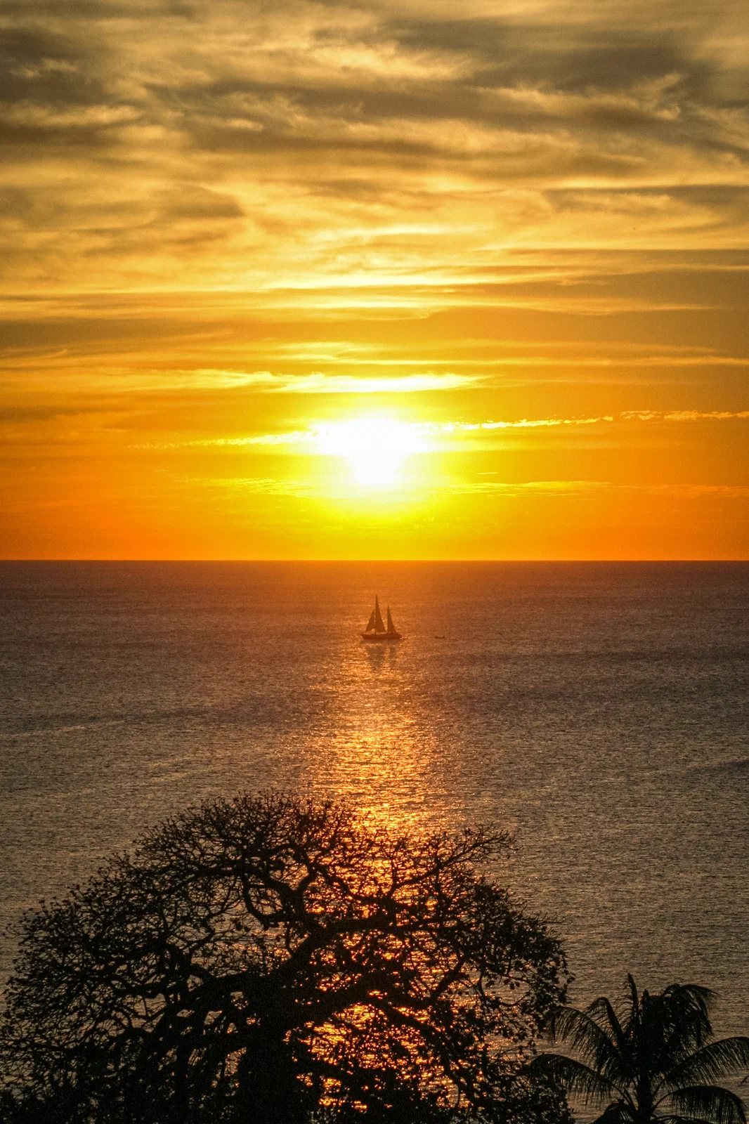 Sunset sailing