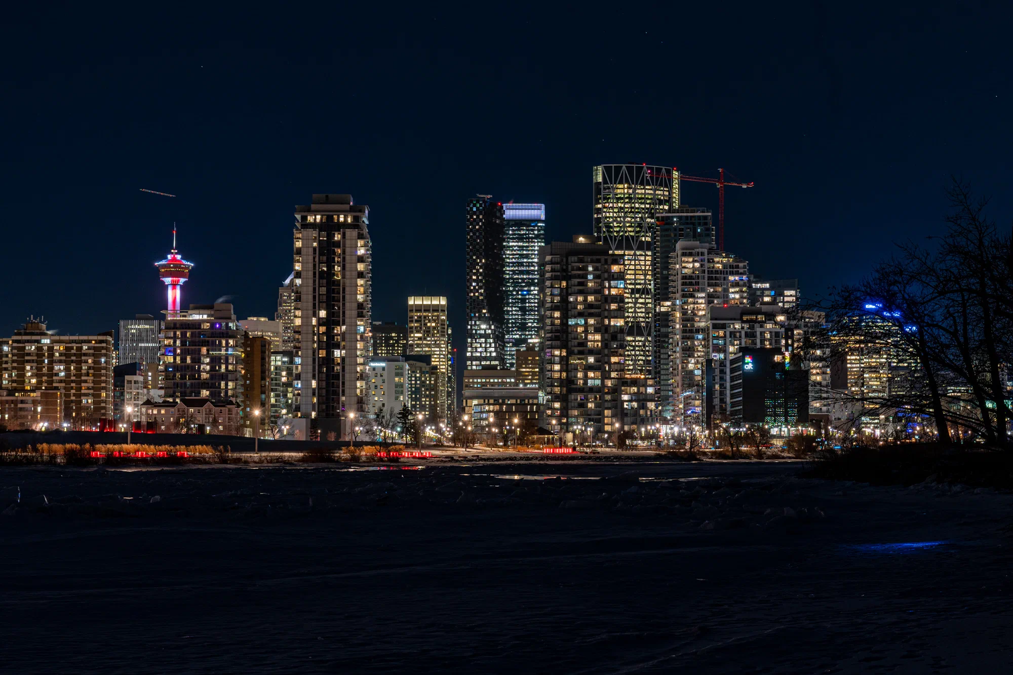 Frozen Downtown Calgary
