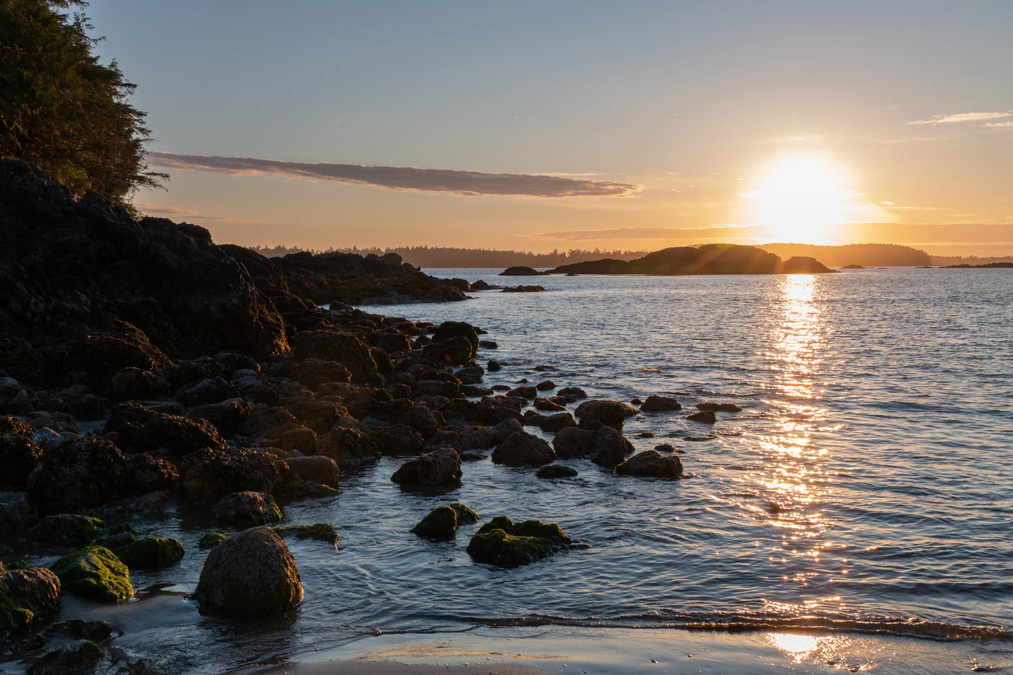 Rocks watch the sun