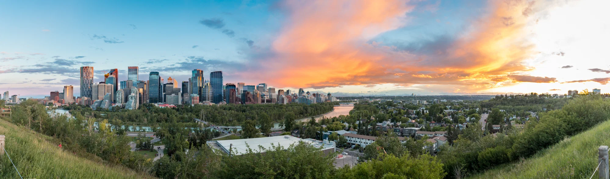 Sunset over Calgary