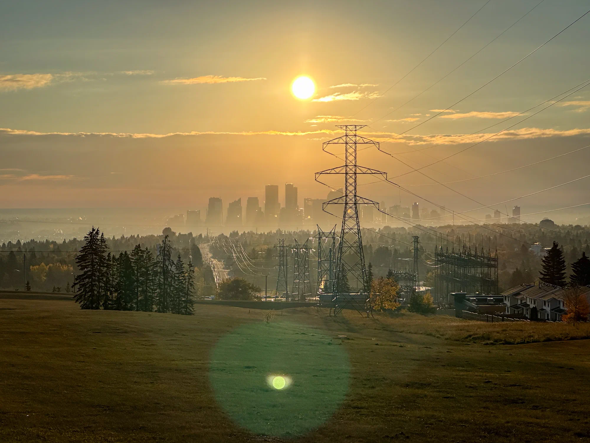 Sunrise over Calgary