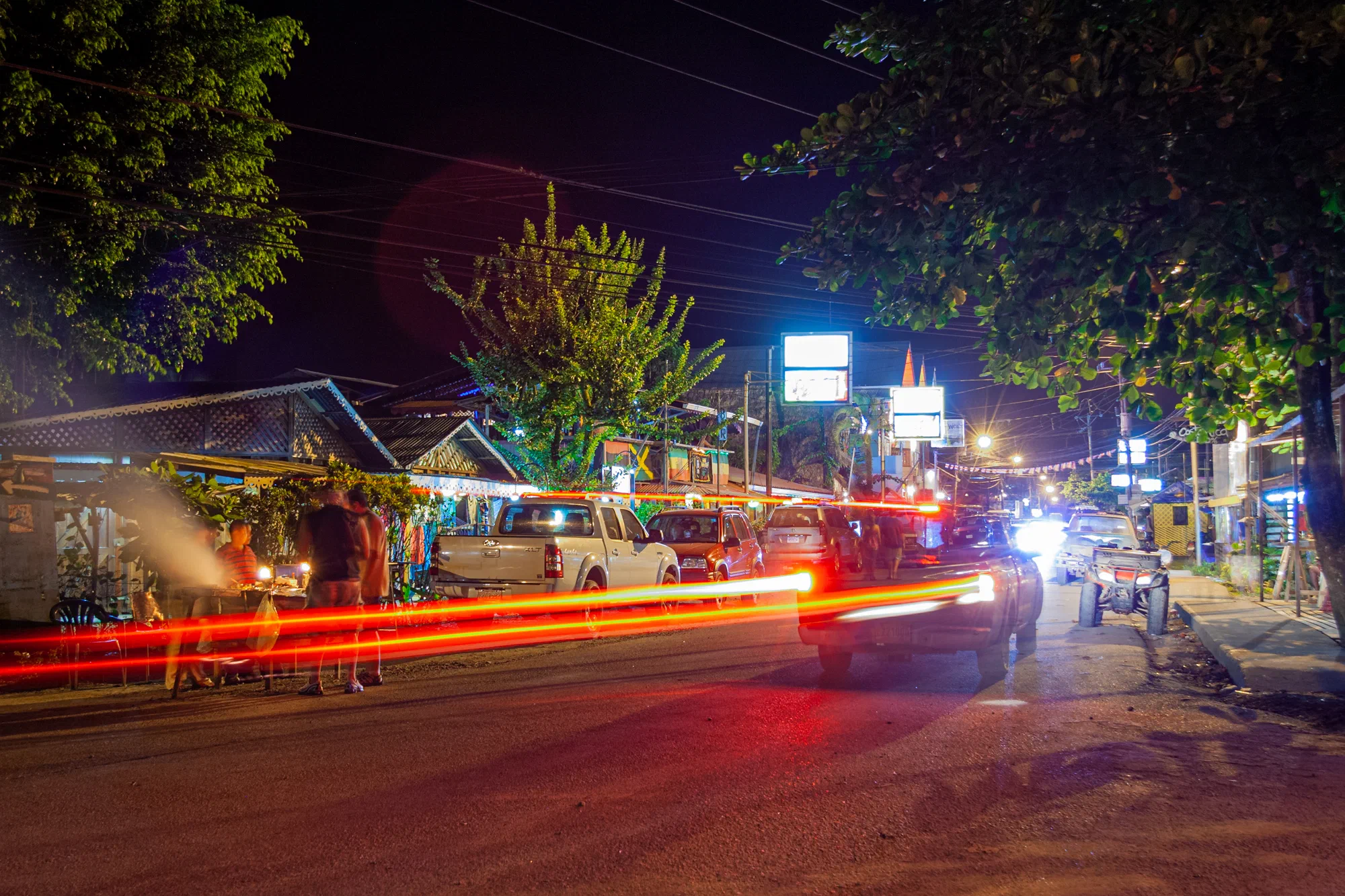 Puerto Vieja at night