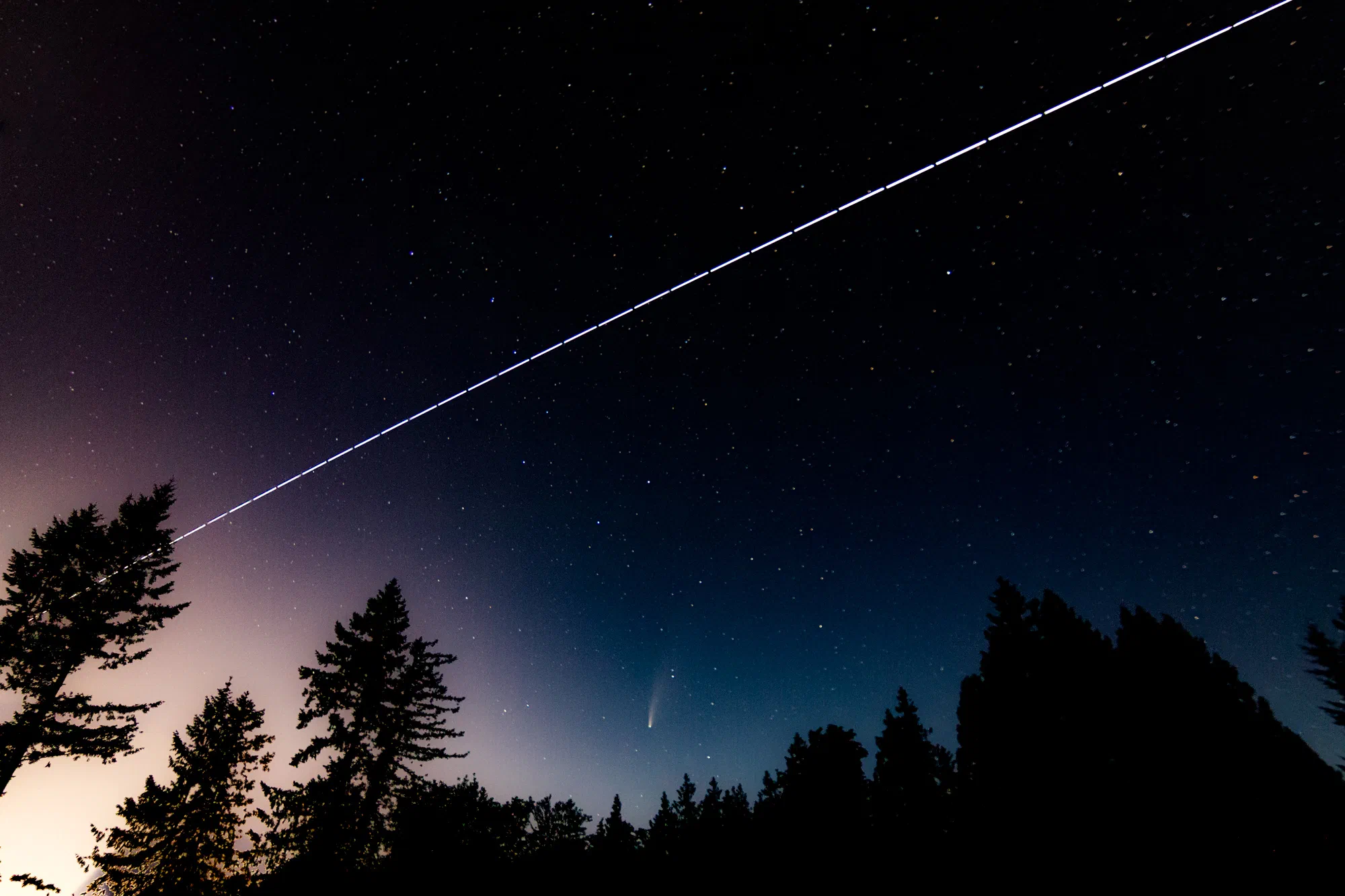 ISS and NEOWISE