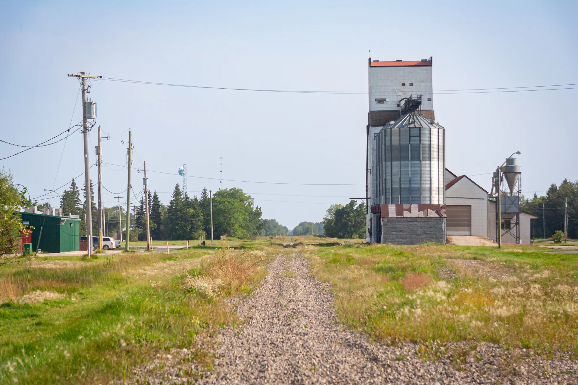 Looking down the abandoned CP Arborg