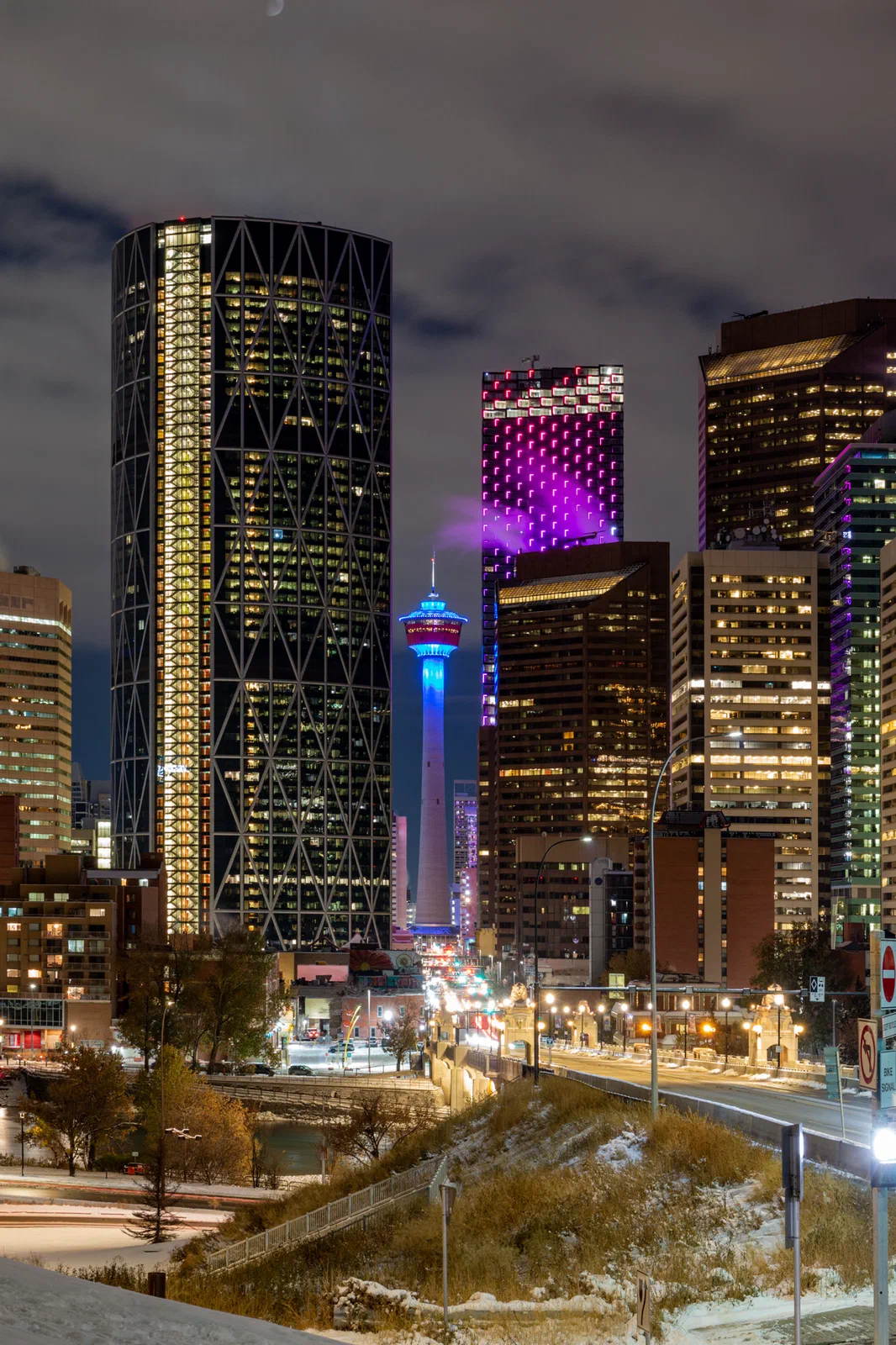 Wintry Downtown