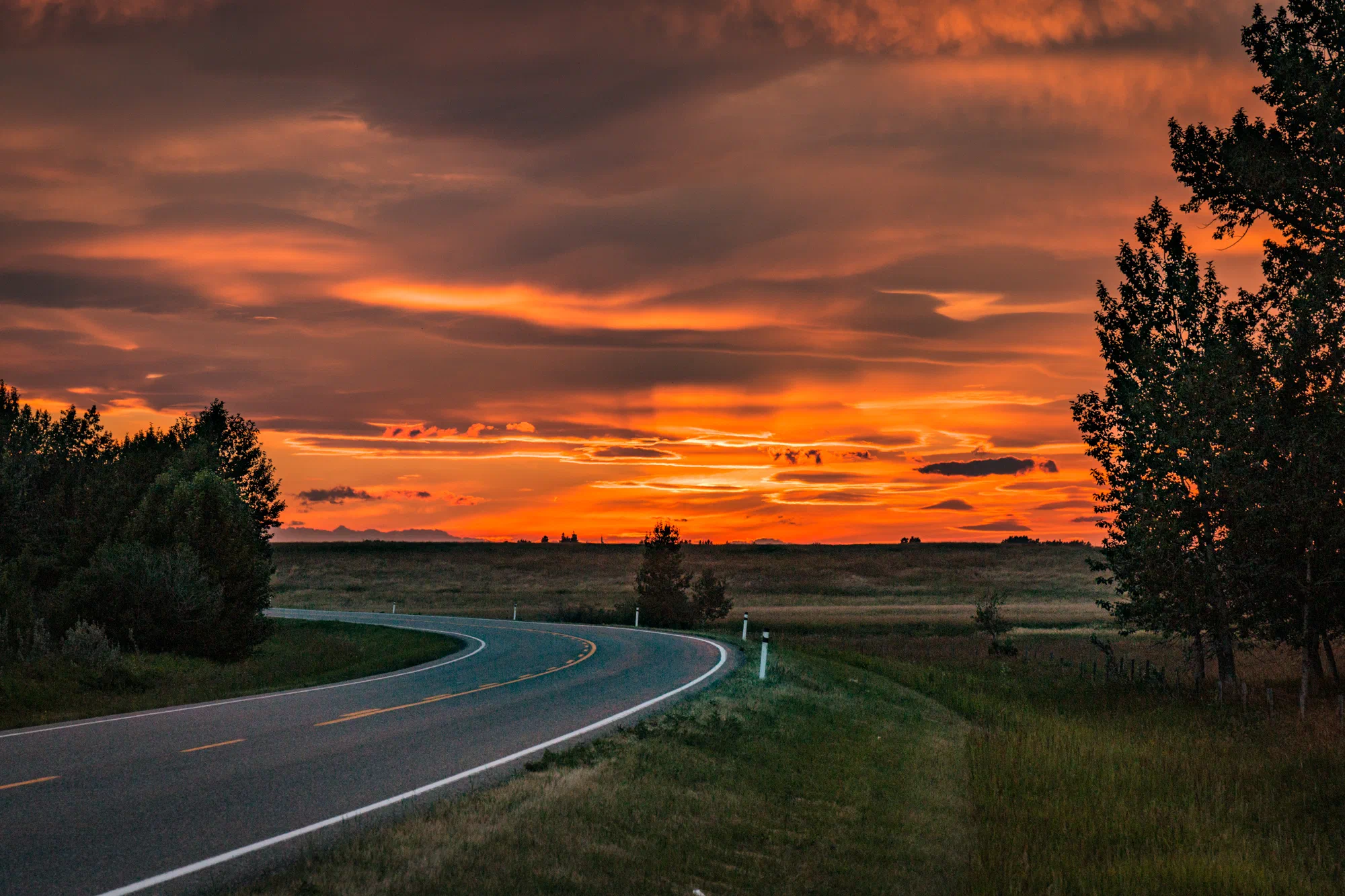 Sundown over Hwy 505