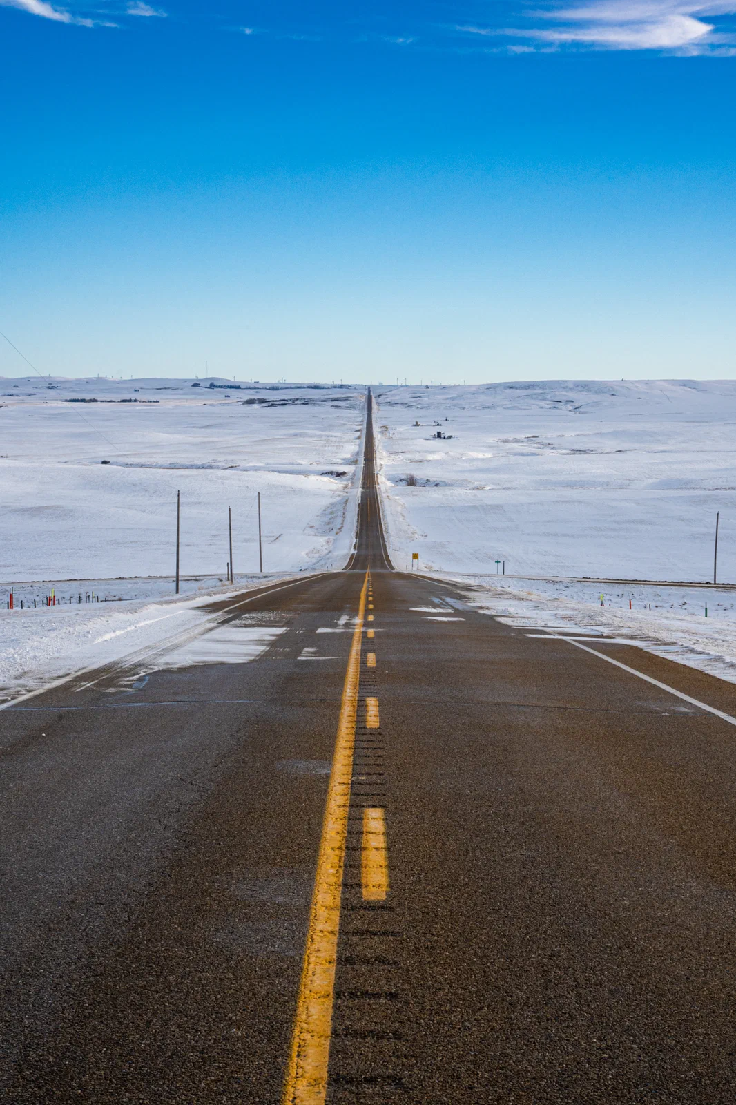 Highway 564 disappears to the east