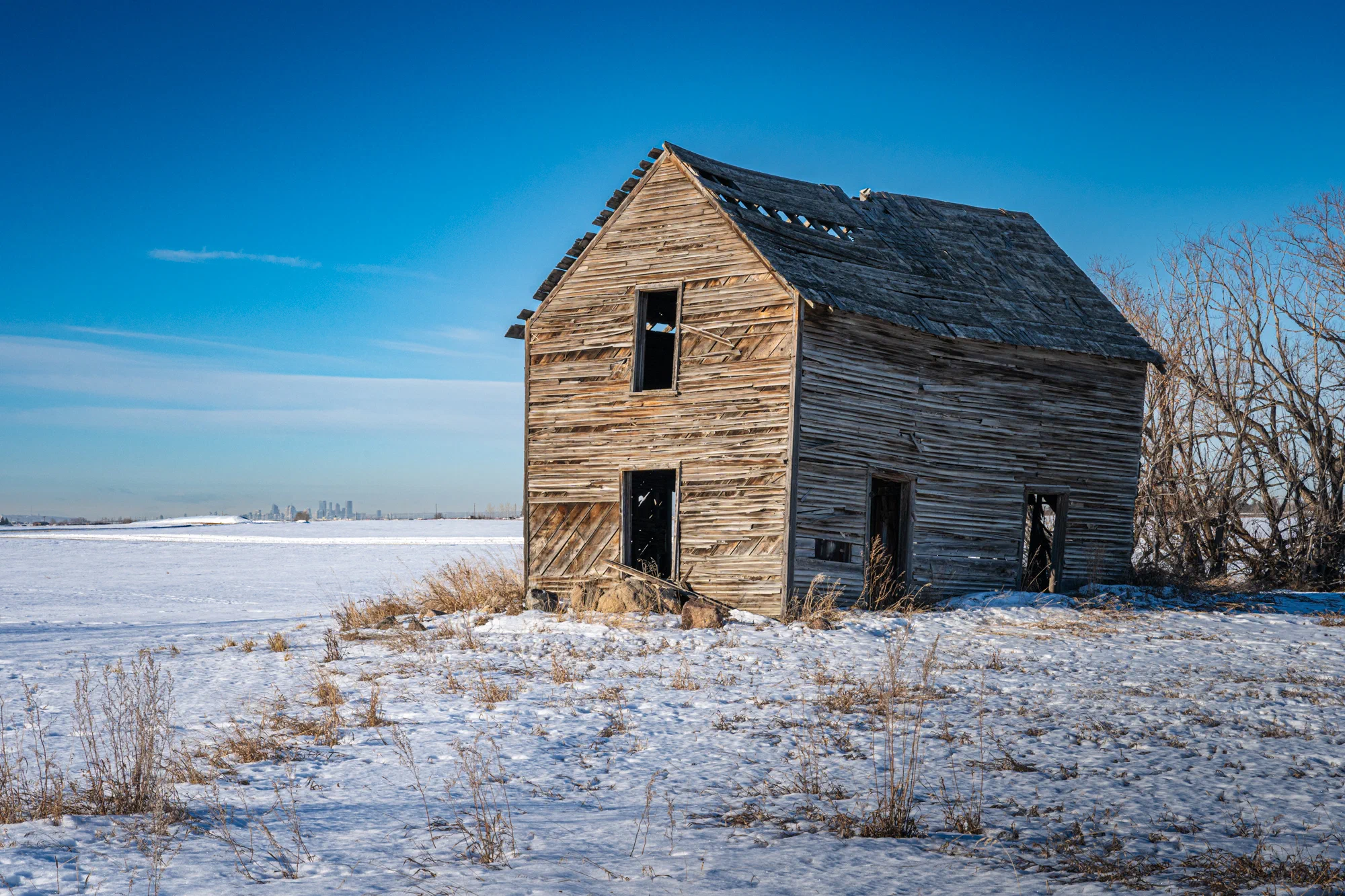 Abandoned homestead near Calgary