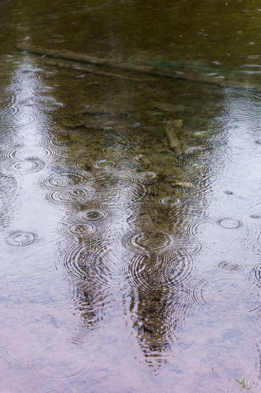 Raindrops on rivers