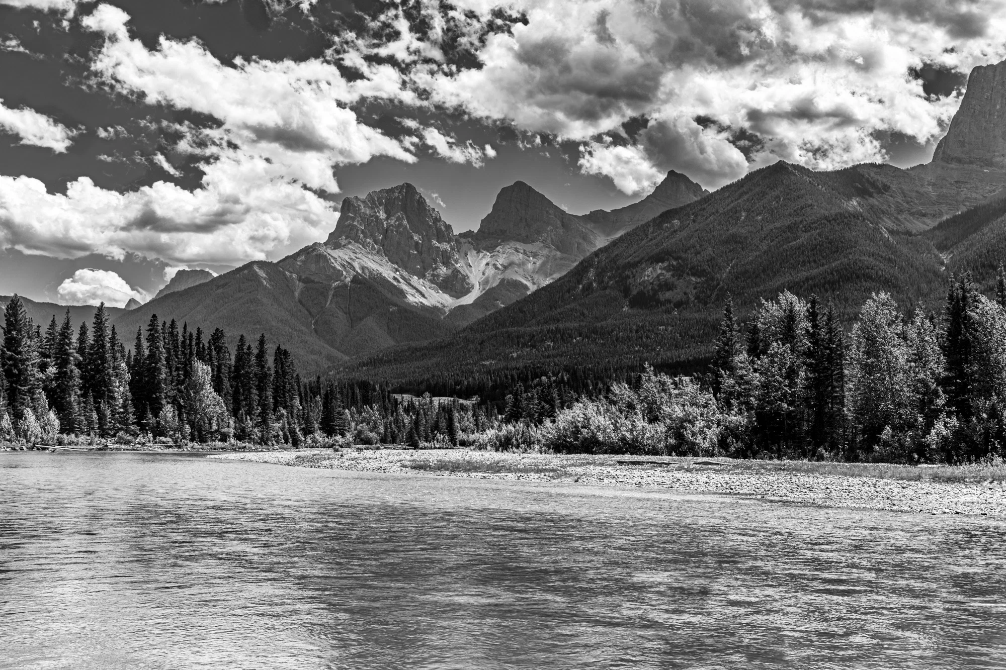 Three Sisters over the Bow