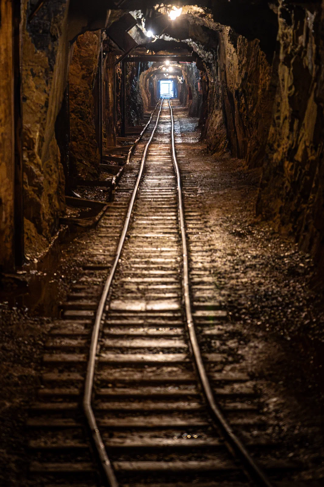 The mining train tunnel