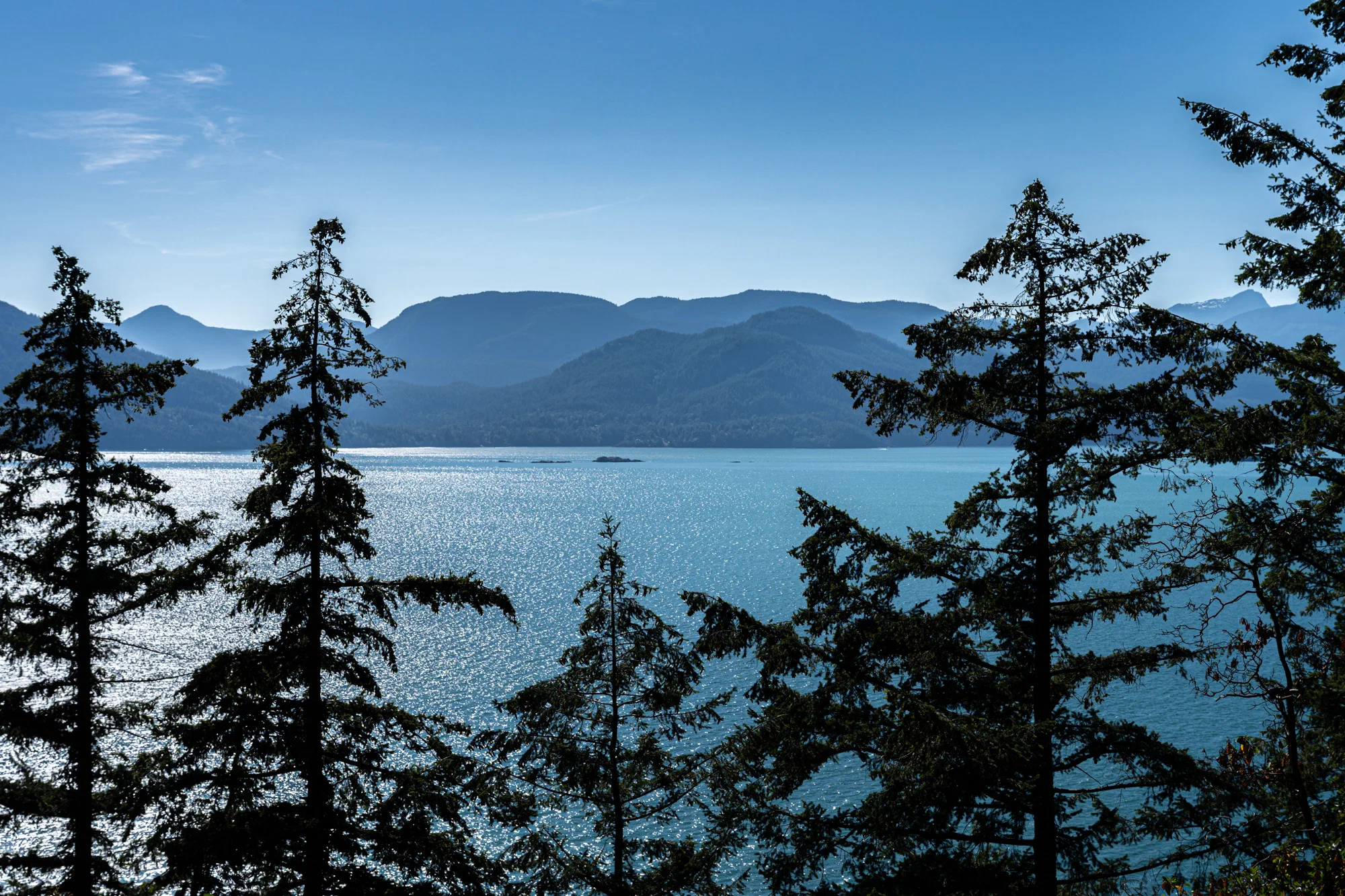 Howe Sound over the tunnel