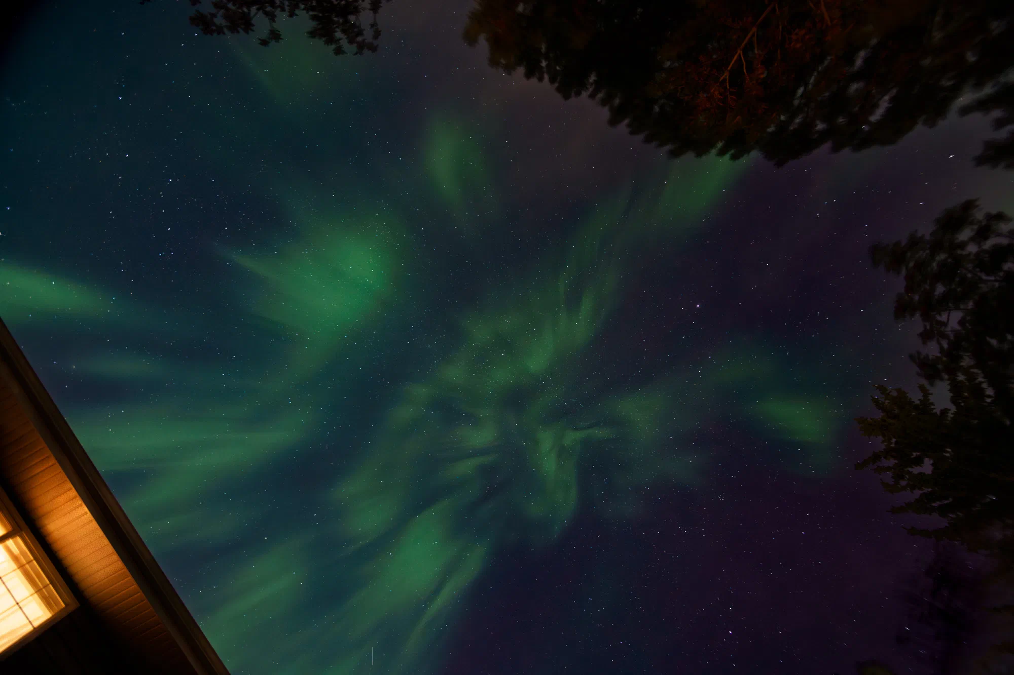 Light pouring down from space