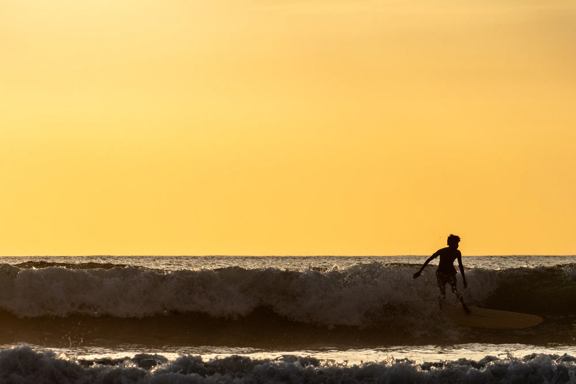 Surfing at Playa Guiones