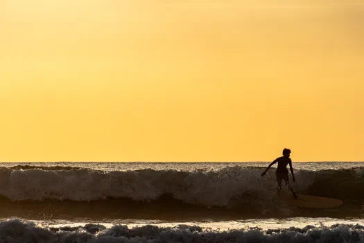 Surfing at Playa Guiones Surfing at Playa Guiones