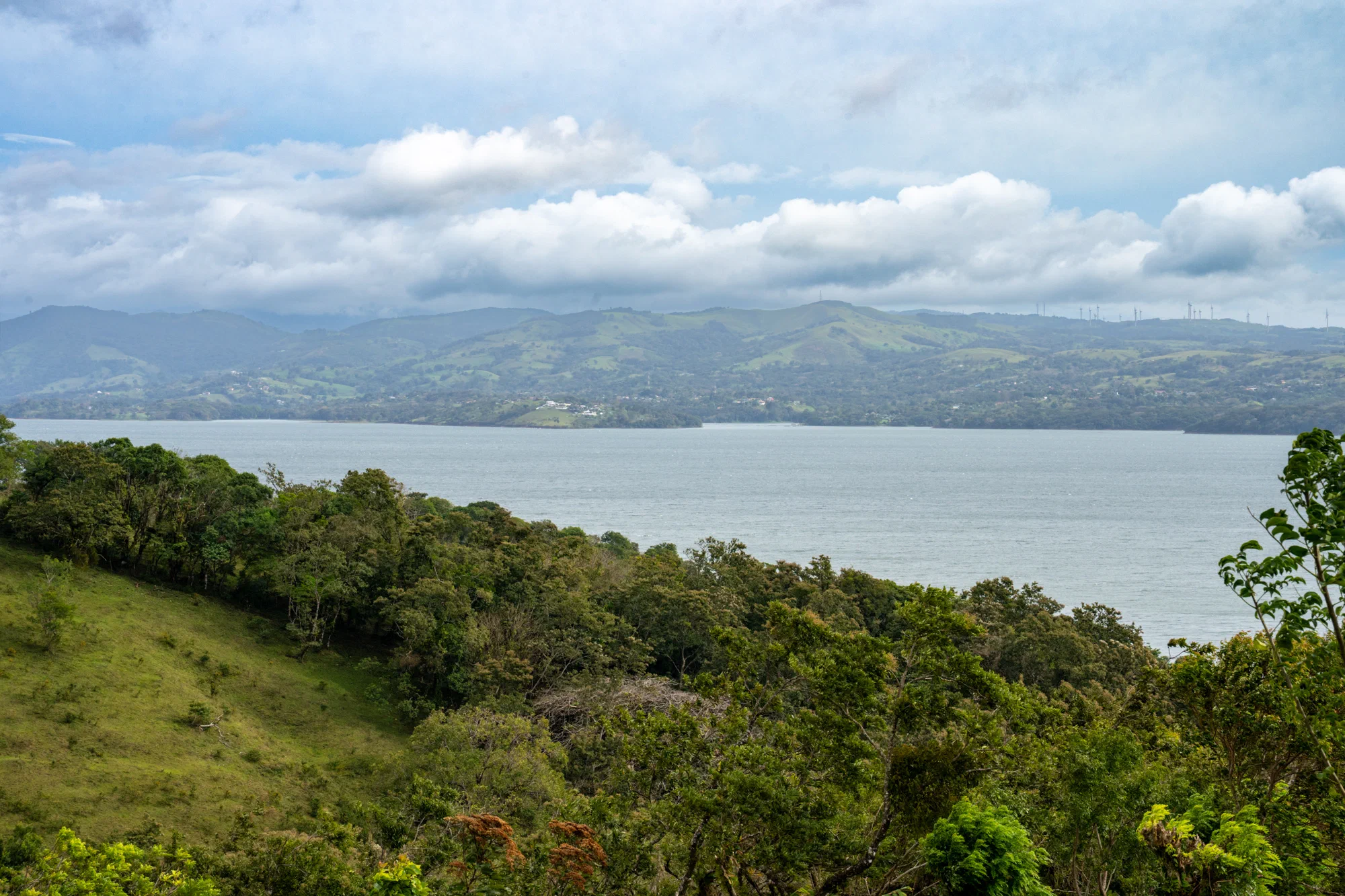 Looking across Lake Arenal