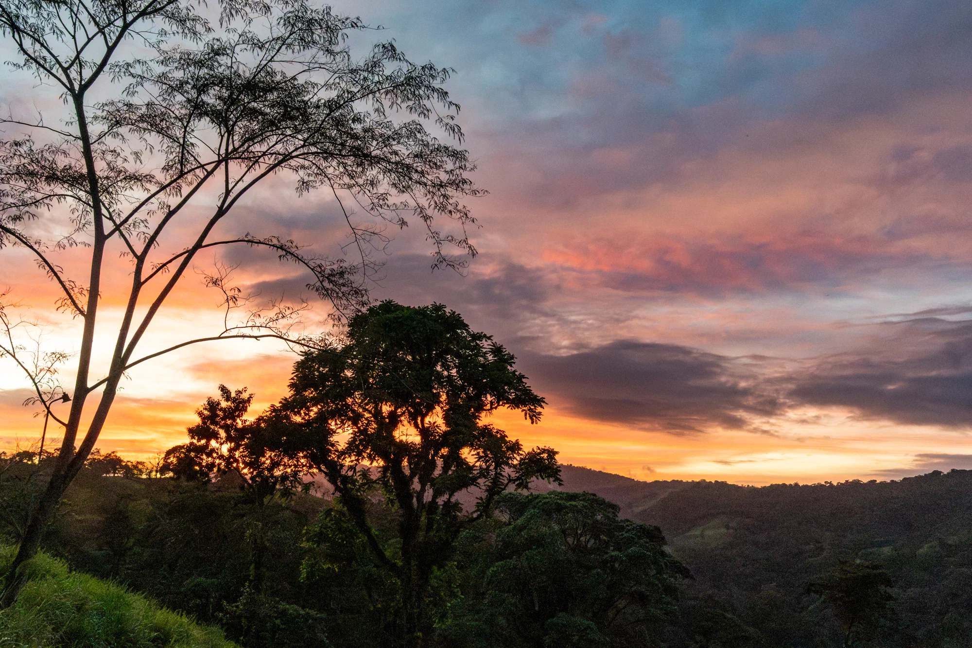 Sunset over Rio Arenal