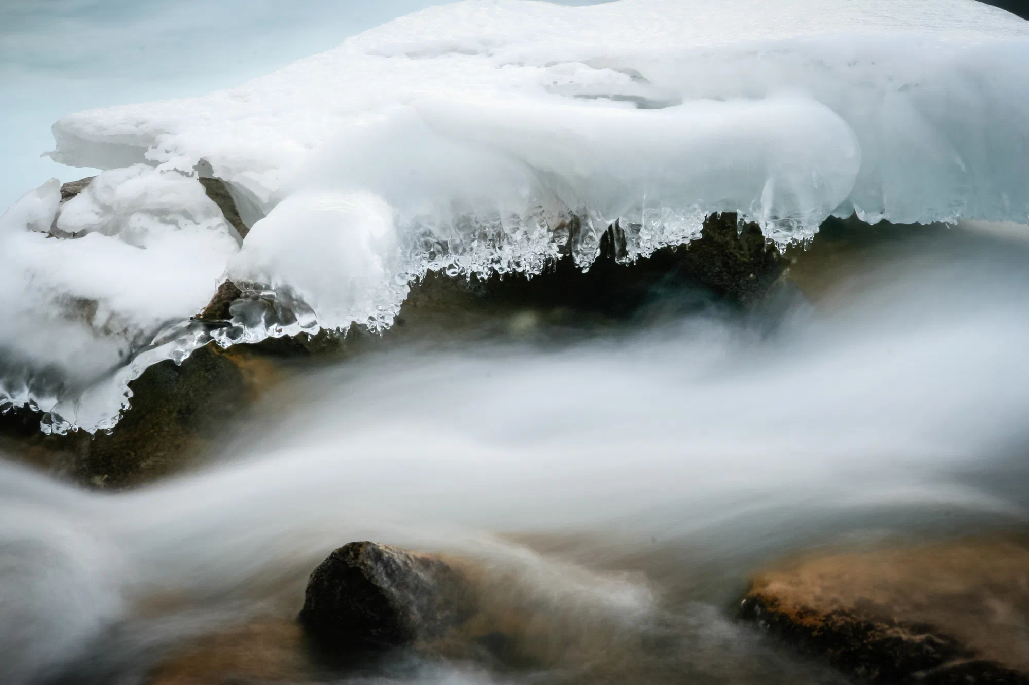 Late winter ice