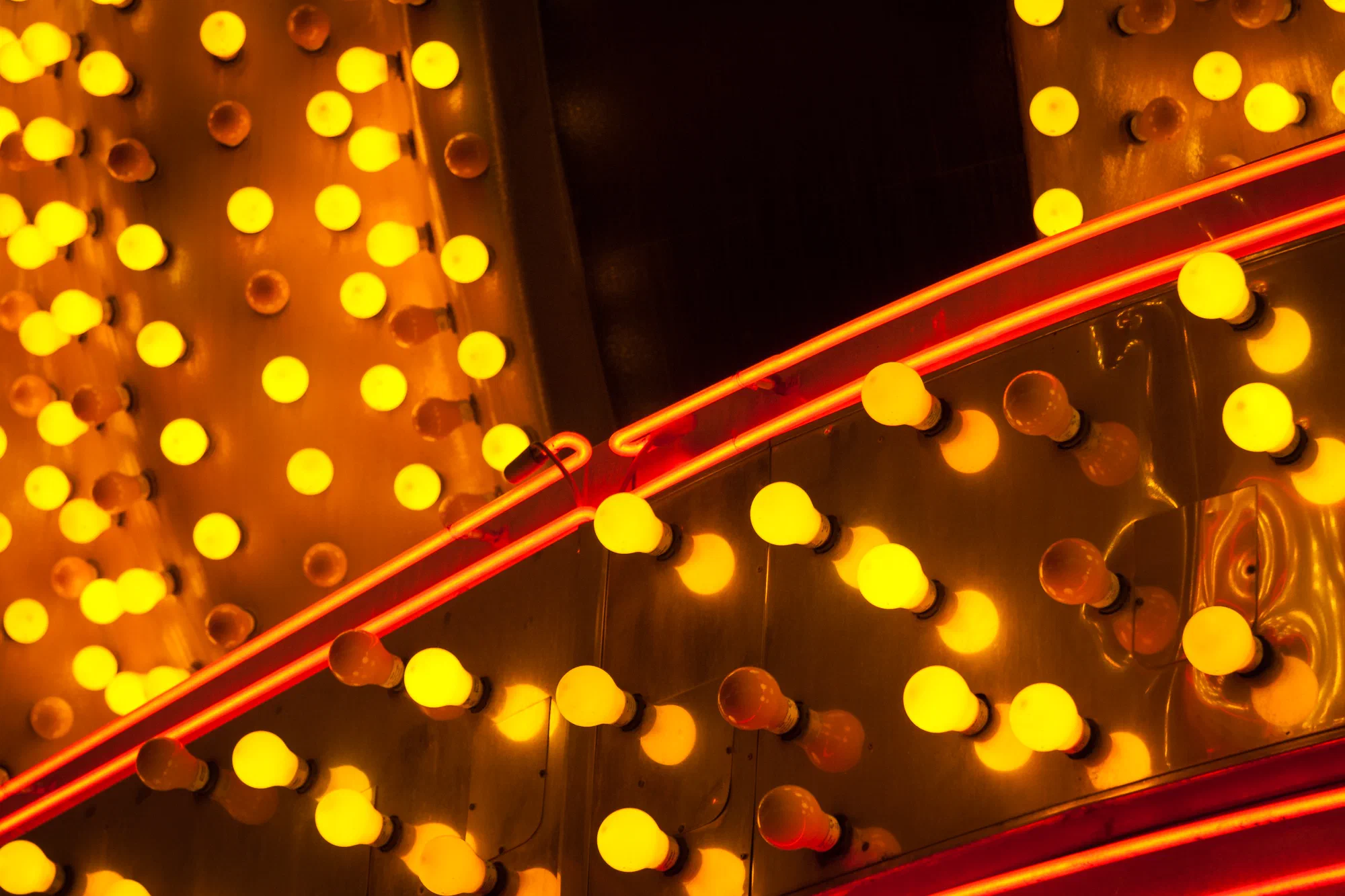 Many bulbs make one sign