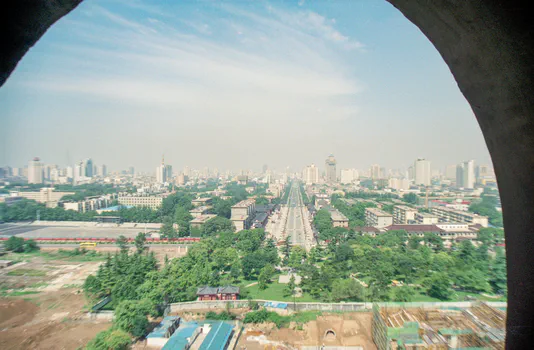 Looking north from the Giant Wild Goose Pagoda