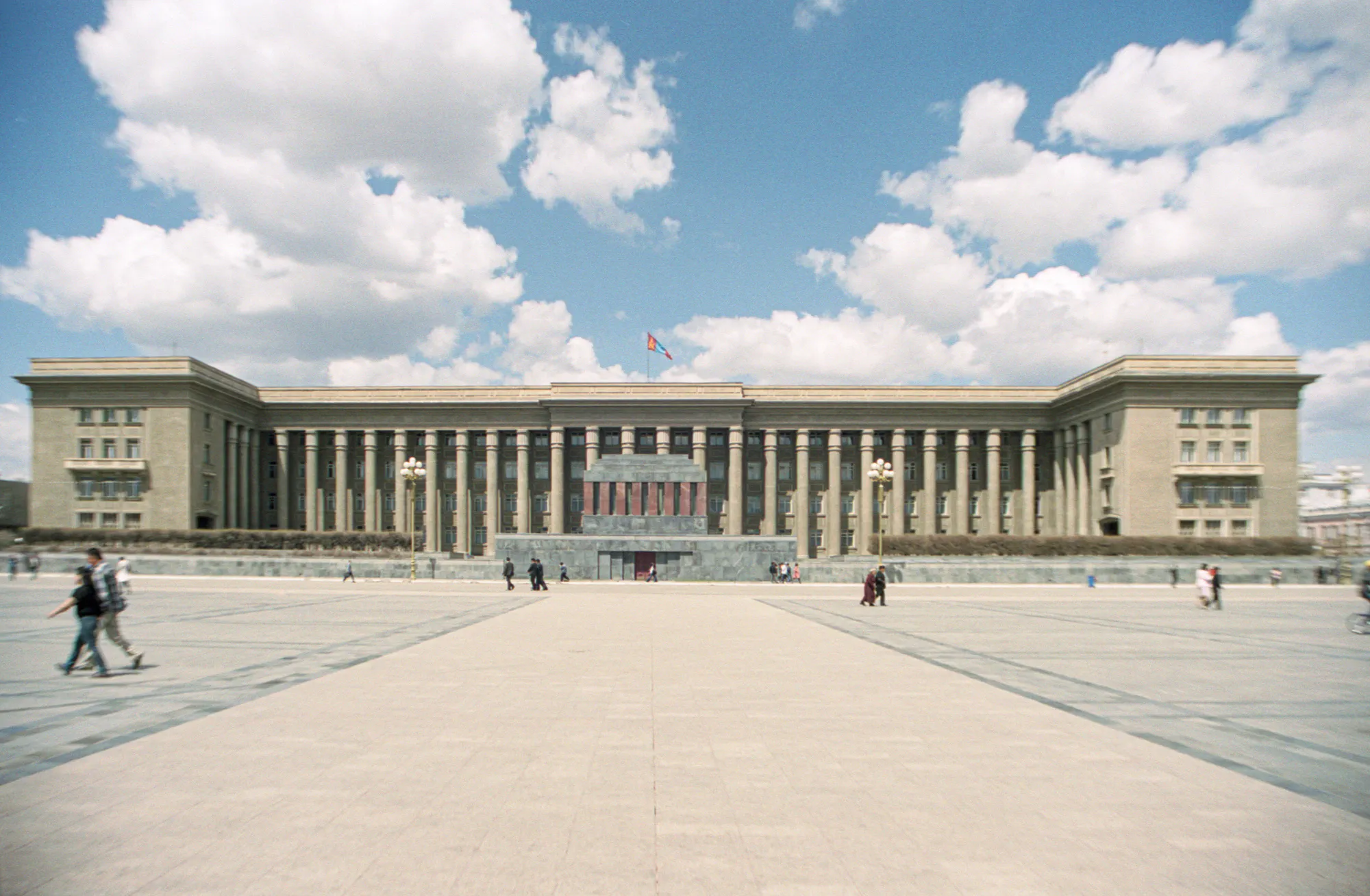 Mongolian Government building and Sükhbaatar Mausoleum