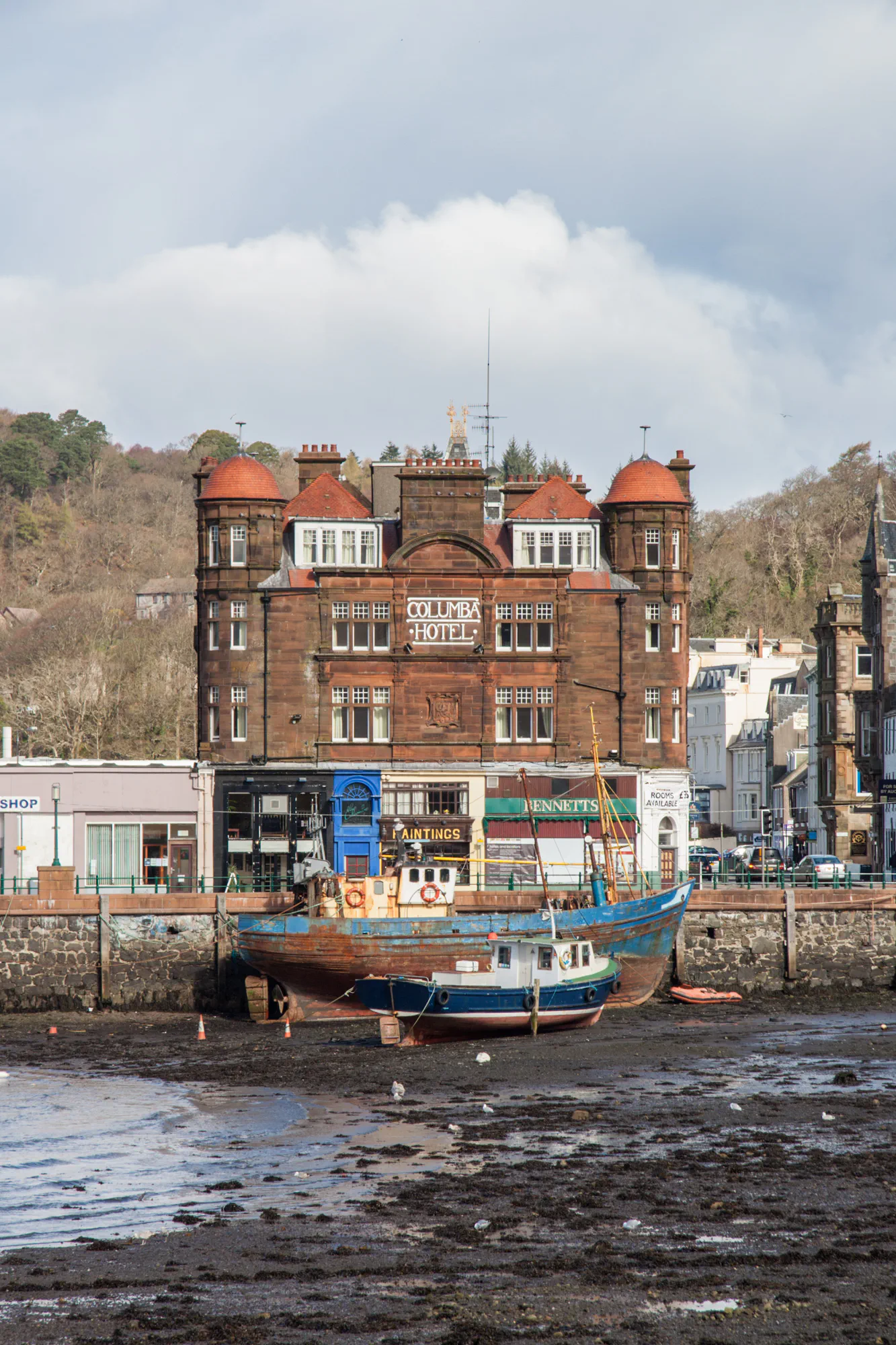 Columba Hotel at Low Tide